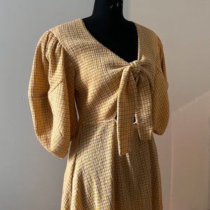 RHODE Plaid Midi Dress